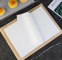 Papier sulfurisé en silicone pour four, absorbant l'huile, résistant à la graisse, de qualité alimentaire, antiadhésif, pour friteuse à air, grillades, barbecue, recyclable, 40g/m²