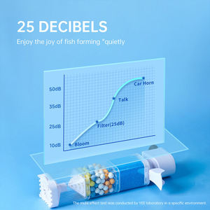 6-in-1 multifunctionele aquariumfilter, dompelpomp, zuurstofpomp, interne sponsfilter voor visbakken - Product Image 6