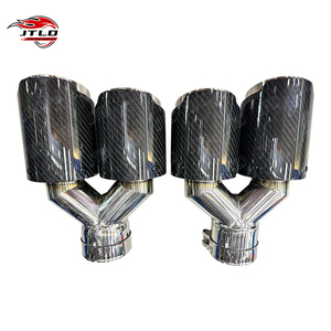 Tubo de <span class=keywords><strong>Escape</strong></span> Universal de Fibra de Carbono para Automóvil con Núcleo de Acero Inoxidable, para Sedán/SUV/Camioneta, Estilo <span class=keywords><strong>Akrapovic</strong></span> - Product Image 4