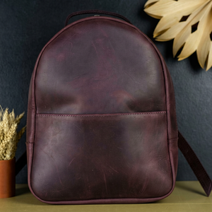 Mini Mochila de Cuero Genuino con Logotipo Personalizado para Mujer, Pequeña Mochila de Viaje de Piel Vacuna, Bolso de Diseño para Dama LSBP-0125 - Product Image 1