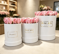Boîte cadeau ronde en carton recyclé personnalisée OEM pour la Saint-Valentin