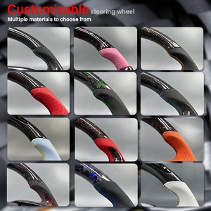 Volante Deportivo para Interior de Auto, en Fibra de Carbono y Cuero, para Cadillac ATS ATSL <span class=keywords><strong>ATSV</strong></span> 2013-2019 - Product Image 6