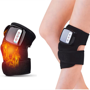 Almohadillas masajeadoras Rech ajustables Rodilla Muslo Negro Comodidad Terapia de calefacción Vibración Alivio del dolor articular Masaje Rodilleras - Product Image 6