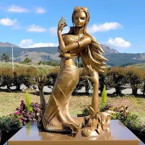 Outdoor Famous Life Size Bronze The statue of Nico Robin for Sale