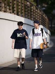 เสื้อยืดแขนสั้นทรงโอเวอร์ไซส์สำหรับผู้ชาย <span class=keywords><strong>GQ</strong></span> ผ้าฝ้าย 100% น้ำหนัก 200 กรัม ผ้าถักเนื้อหนา พิมพ์ลายซิลค์สกรีน ปักลาย - Product Image 3