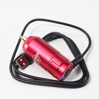 Batterie Rechargeable pour Machine à tatouage, 10 w, connecteur RCA, alimentation de stylo