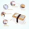 Bento Adult Lunch Box, 1200 ml Japanese Bento Box, 2-Tier Lunch Box with Cutlery and Bag, Lunch Box for Adults and Children for - Product Image 2