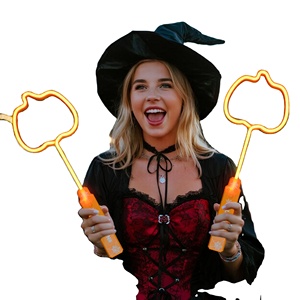 Venta al por Mayor de Varitas Mágicas de Plástico con Luz LED, Regalos de Princesa de Hadas, Decoración para Fiestas de Halloween, Eventos y Clubs - Product Image 3