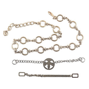 สายสร้อยแบบคิวบิ้นประดับกระเป๋าสะพายไหล่สายโซ่ฮิปฮอปสายสร้อยแบบหลายสายสำหรับสุนัขออกแบบได้ตามต้องการสายคาด<span class=keywords><strong>เอว</strong></span>สำหรับสายกระเป๋า - Product Image 1