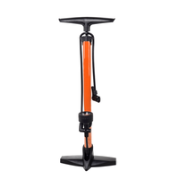 Pompe à pied de vélo haute pression portable avec valves Presta Schrader en aluminium durable Accessoires de vélo Pompe à main