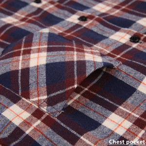 เสื้อเชิ้ตผ้าสักหลาดผู้ชาย เนื้อนุ่ม สบาย ระบายอากาศดี สไตล์ลำลอง สำหรับฤดูใบไม้ร่วง - Product Image 3