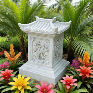 Nuova Lampada da Giardino in Resina Stile Cinese, Dipinta a Mano con Fiori, Arco di Rose e Tema Animale per Decorazione Paesaggistica - Product Image 6