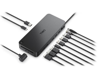 Base de Conexión Universal para Portátil WD25 Original, Adaptador de Corriente de CA de 130 W, USB Tipo C