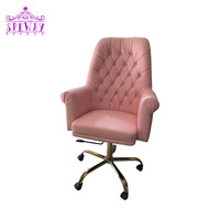Prix de gros Chaise de bureau de salon Thérapie des pieds de luxe Rotation Gestionnaire de la clientèle Chaise de bureau Chaise de coiffure