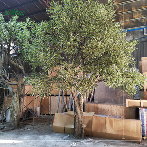 Tùy Chỉnh 10ft Địa Trung Hải Thường Xanh Khổng Lồ Nhân Tạo Lớn Cây Ô Liu Cao Mô Phỏng Khách Sạn Trang Trí Giả Trái Cây Làm Bằng Nhựa - Product Image 6
