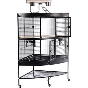 New Arrival Large Metal Iron Bird Breeding <strong>Cage</strong> Small Playtop Aviary Pet House for Pigeon <strong>Parrot</strong> Wood Carrier with Box Packing - Product Image 4