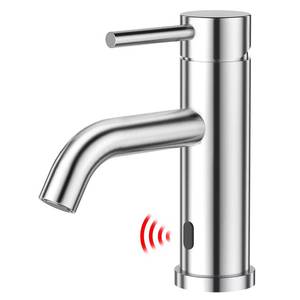 Robinet de lavabo à capteur d'induction en acier inoxydable pour salle de bain - Product Image 1