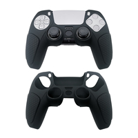 Coque de protection en silicone antidérapante avec protection contre les chutes et la poussière pour manette PS5 Dualsense, compatible avec la charge