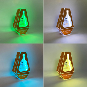 Présentoir à vin en acrylique LED Hennessy X.O, design moderne pour bars et fêtes - Product Image 4