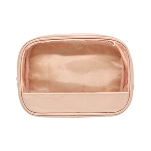 Pequeña bolsa de cosméticos transparente con cremallera bolsa de cremallera redonda para exteriores - Product Image 3