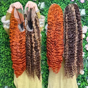 RAW Vietnamese Hair Glueless Full Lace Front,Natural Pre Plucked 13x4 Burmese Curly Wigs,13x6 Raw Hair HD Lace Frontal Wigs - Product Image 5