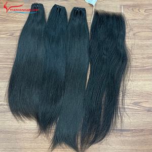 มัดผมเรมี่แท้แบบไม่ผ่านกระบวนการในเวียดนามยังไม่ได้แกะหนังแท้พร้อมส่ง - Product Image 3