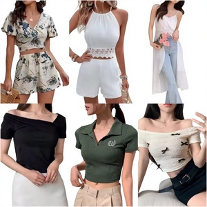 Stock en gros de robes d'occasion pour femmes, haute qualité, nouvelle collection Printemps-Été 2026, avec dentelle à volants et étiquette coupée, vente en gros - Product Image 4