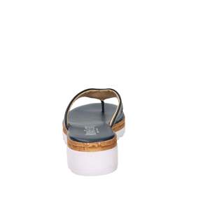 Novaflex Infradito da Donna Monte Falcone in Pelle Blu con Plateau - Product Image 4