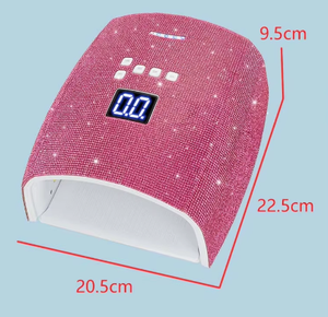 Crystal Nail Lamp Bling Rechargeable UV LED Gel Polish 4 <b>Timer</b> Setting Salon Manicure Curing Drying <b>Light</b> Equipment Nail Tool - Product Image 2