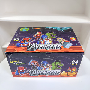24 pièces/ensemble <span class=keywords><strong>Marvel</strong></span> Cartoon Cool Iron Bat Spider Man Capsule Toys Mystery Box Children 3D Doll Toys Keychain Surprise Blind Box - Product Image 6