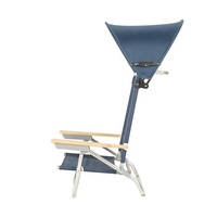37.99 "X 27.95" X 42.13 "Pochette latérale multi-poches Chaise de plage amovible en polyester avec oreiller de tête et oreiller lombaire