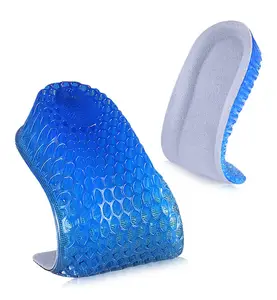 Good Quality Honeycomb 3cm Elastic Height Invisible Insoles for Shock Absorbing and Pressure Relieving