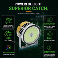 Lampe de pêche LED professionnelle indonésienne 120w-400w, attirant les poissons, lumière cyan verte pour bateaux