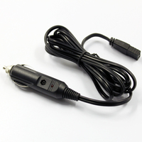 Câble d'Alimentation 12V 24V CC de Rechange pour Glacière de Voiture Mini-Réfrigérateur, Fiche 2 Broches Allume-Cigare