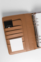 Reliure de planificateur A5 de haute qualité, couverture de planificateur, format personnel, reliure à 6 anneaux, couverture en cuir PU, fournitures scolaires