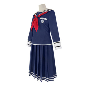 Disfraz de Cosplay de Danganronpa Fukawa Touko, conjunto completo azul para mujer, traje de Anime para Halloween - Product Image 5