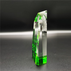 Trophée personnalisé en cristal fantaisie, tasse de <span class=keywords><strong>musique</strong></span> gravée, verre irrégulier clair, trophée pour Plaques d'affaires - Product Image 5