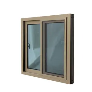 Fenêtre coulissante en Aluminium pour balcon à bas prix, double ceinture pour fenêtre en Aluminium AS2047