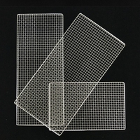 Accessoires de barbecue : Grille de cuisson en fil d'acier inoxydable pour barbecue, four et cuisinière extérieure, pour charbon de bois