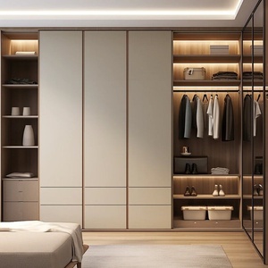 Collection de placards de chambre à coucher sur mesure de luxe pour les passionnés de mode, vente en gros d'usine - Product Image 1