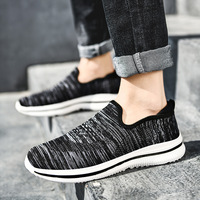 Chaussures décontractées pour hommes, grande taille, en toile et maille respirante, légères, antidérapantes, à enfiler, avec logo personnalisé OEM ODM, Zpatillas