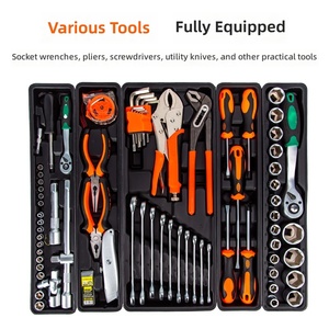Dropshipping Available 85PCS Household & Car Repair <b>Tool</b> Set, Three-Layer Foldable Thickened Multi-layer Hardware <b>Tool</b> <b>Box</b> - Product Image 2