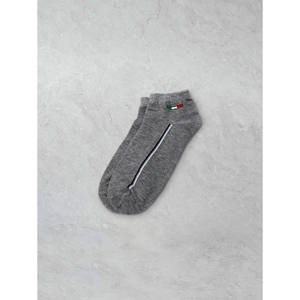 Chaussettes Tricolores pour Homme Sporty Daily Business Jacquard Blanc Rouge avec Semelles Antidérapantes en Polyamide Spandex Marque Privée - Product Image 1