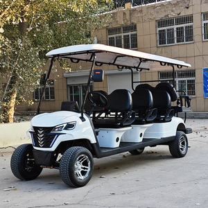 Voiturette de golf Gc6+2 Bibo 2025 New Street avec batterie au lithium 48V, 6 places, moteur 4kW, certifiée DOT/CE, vitesse 30-50 km/h, voiturettes de golf économiques - Product Image 1