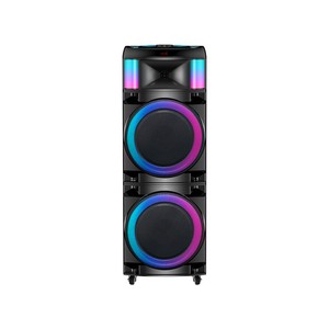 Haut-parleur portable pour fêtes en extérieur Smart Choice 100 W avec roulettes intégrées, ports USB, TF, AUX, FM pour karaoké familial à domicile - Product Image 4