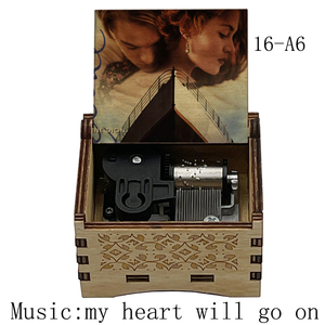 <span class=keywords><strong>Mi</strong></span> corazón irá en caja de música de madera cajas musicales antiguas caja de música de madera regalos <span class=keywords><strong>para</strong></span> amante <span class=keywords><strong>novio</strong></span> novia marido esposa - Product Image 4