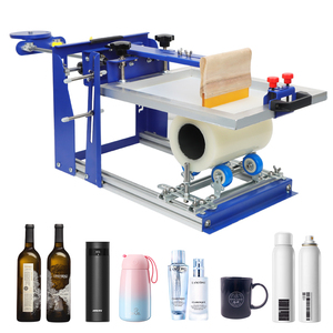 Deliou Hot Bán Buôn Xi Lanh Của Nhãn Hiệu Cong Lụa Màn Hình Máy In Màu Duy Nhất Cho Chai Ly Thủy Tinh - Product Image 2