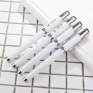 Bolígrafo de Gel de Alta Gama para Negocios, Blanco, Elegante, de 0.5 mm, con Logotipo Personalizado - Product Image 5