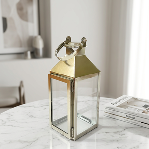 Wholesale Classic Mini Metal Candle Holder <b>Lantern</b> for Tabletop and Hanging <b>Lighting</b> Decoration - Product Image 1