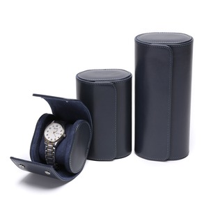 Wholesale Custom PU Leather <b>Watch</b> Case 2 Slots Slide Display Protective Travel <b>Watch</b> Box for Smart Wristwatch Packaging - Product Image 2